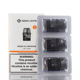 Geekvape WENAX H1 Cartridge Pod 2.5ml is design for WENAX H1 Pod Kit 800mAh side fill design. There are 2 type pods: 1.4ohm / 0.7ohm for options.